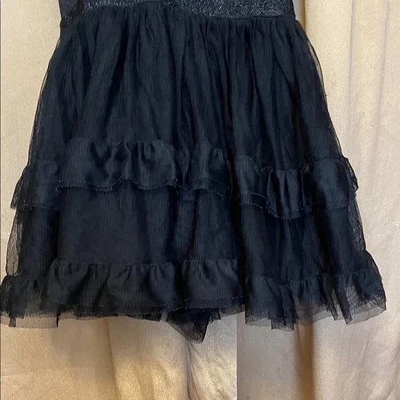The Children's Place Black 'Lil' Queen' Tulle Dress Ruffled Layered Design - Picture 10 of 10